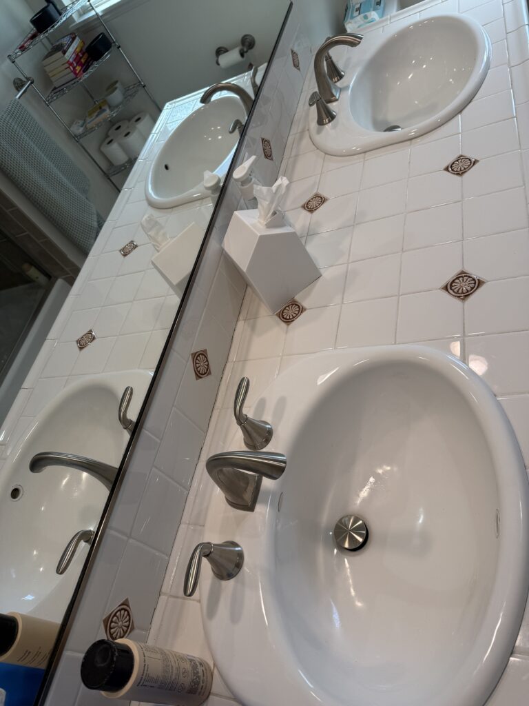 Bathroom Faucet Replacement and Tub Recaulking in Thousand Oaks — shower door repair